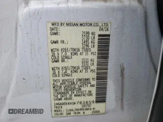 2016 Nissan Frontier S z VIN 1N6AD0ERXGN761659, wystawiony jako Copart lot #50616805 z przebiegiem 100 844 mil mil oraz Szkoda całkowita • Salvage title. Historia ofert i sprzedaży dostępna na DreamBid. Obrazek 12.