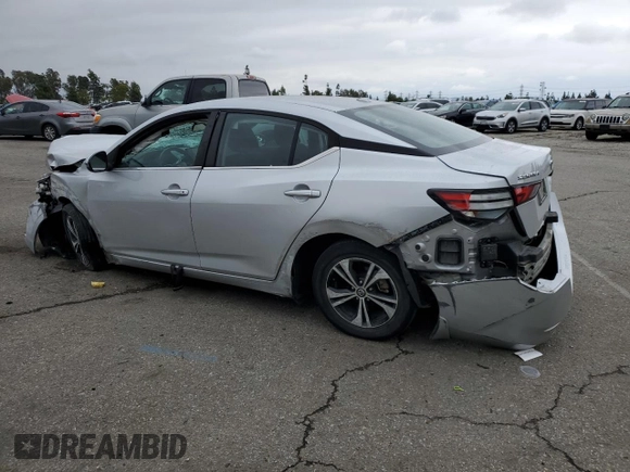 2021 Nissan Sentra SV z VIN 3N1AB8CV8MY262254, wystawiony jako Copart lot #55778955 z przebiegiem 64 453 mil mil oraz Szkoda całkowita • Salvage title. Historia ofert i sprzedaży dostępna na DreamBid. Obrazek 2.
