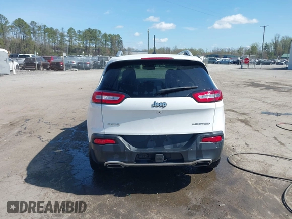 2018 Jeep Cherokee Limited with VIN 1C4PJMDX3JD588626, listed as a IAAI auction lot 41913964 with 80,106 mi miles. Bid and sale history available at carsss.com. Image 16.