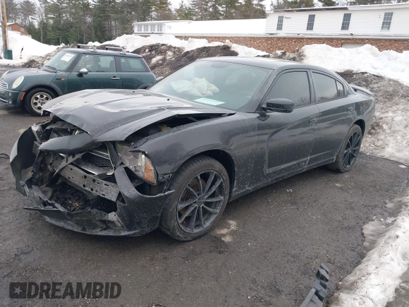 2014 Dodge Charger SXT Plus with VIN 2C3CDXJG2EH163049, listed as a IAAI auction lot 41634369 with 1 mi miles. Bid and sale history available at carsss.com. Image 2.
