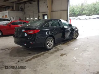 2017 Hyundai Sonata SE with VIN 5NPE24AF9HH575092, listed as a IAAI auction lot 41984989 with 141,796 mi miles. Bid and sale history available at carsss.com. Image 4.