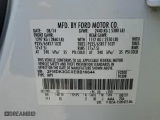 2014 Ford Edge SE with VIN 2FMDK3GCXEBB16644, listed as a Copart auction lot 48817375 with 222,293 mi miles and Salvage Title. Bid and sale history available at carsss.com. Image 14.