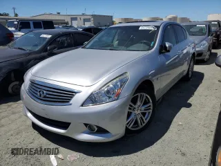2015 Infiniti Q40 with VIN JN1CV6AR2FM651178, listed as a Copart auction lot 64720004 with 0 mi miles and Salvage Title. Bid and sale history available at carsss.com. Image 1.