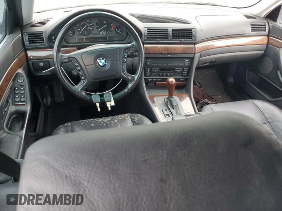 1999 BMW 7 Series 740il with VIN WBAGH8334XDP05816, listed as a Copart auction lot 73872874 with 0 mi miles and Non Repairable. Bid and sale history available at carsss.com. Image 8.