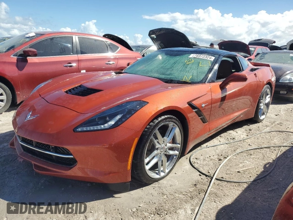 2016 Chevrolet Corvette 2LT with VIN 1G1YD2D78G5102243, listed as a Copart auction lot 76972324 with 0 mi miles and Non Repairable. Bid and sale history available at carsss.com. Image 1.