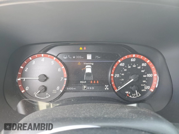2023 Nissan Frontier Pro-4X with VIN 1N6ED1EK0PN668109, listed as a Copart auction lot 57064975 with 6,406 mi miles and Salvage title. Bid and sale history available at DreamBid. Image 9.