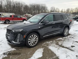 2020 Cadillac XT6 AWD Premium Luxury with VIN 1GYKPDRS7LZ124714, listed as a Copart auction lot 41449365 with 48,918 mi miles and Salvage Title. Bid and sale history available at carsss.com. Image 1.