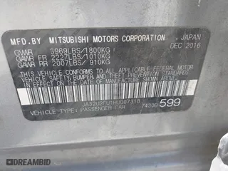 2017 Mitsubishi Lancer ES with VIN JA32U2FU1HU007318, listed as a IAAI auction lot 41908084 with 159,564 mi miles. Bid and sale history available at carsss.com. Image 9.