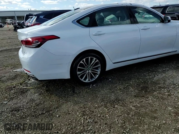 2015 Hyundai Genesis 3.8L with VIN KMHGN4JE2FU100373, listed as a Copart auction lot 50144325 with 89,547 mi miles and Salvage Title. Bid and sale history available at carsss.com. Image 13.