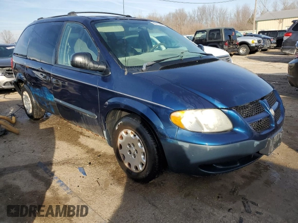 2002 Dodge Caravan with VIN 1B4GP25R42B592214, listed as a Copart auction lot 43773885 with 166,052 mi miles and Salvage title. Bid and sale history available at DreamBid. Image 4.