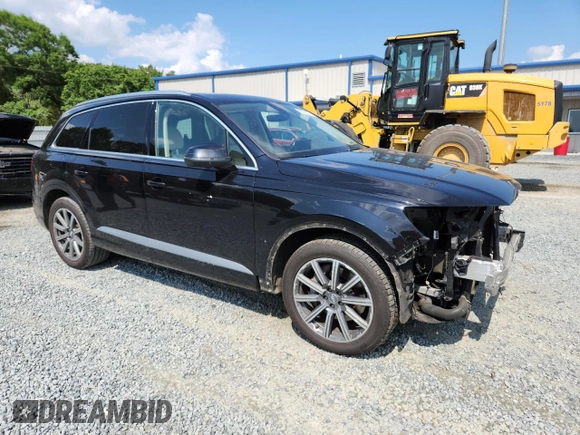 2018 Audi Q7 Premium Plus with VIN WA1LHAF71JD018852, listed as a Copart auction lot 60779375 with 84,760 mi miles and Salvage title. Bid and sale history available at DreamBid. Image 4.