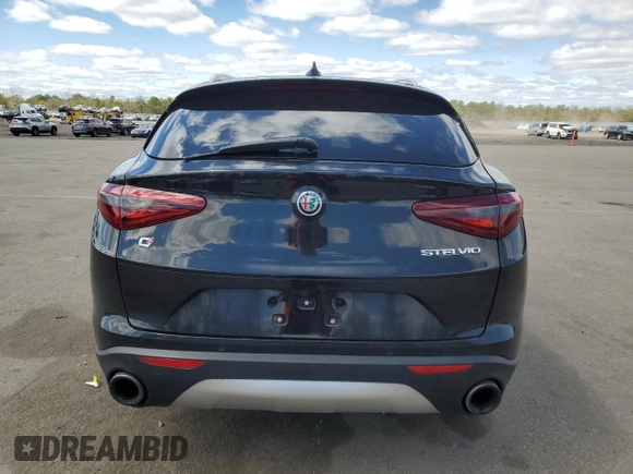 2019 Alfa Romeo Stelvio Ti with VIN ZASPAKBN1K7C67083, listed as a Copart auction lot 53003565 with 65,140 mi miles and Salvage title. Bid and sale history available at DreamBid. Image 6.