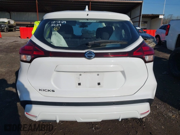 2021 Nissan Kicks S with VIN 3N1CP5BV2ML483629, listed as a IAAI auction lot 41995135 with 77,650 mi miles. Bid and sale history available at carsss.com. Image 16.