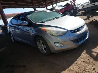 2012 Hyundai Elantra Limited with VIN KMHDH4AE3CU307375, listed as a IAAI auction lot 41857246 with 183,389 mi miles. Bid and sale history available at carsss.com. Image 1.