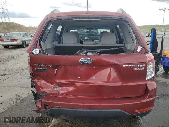2012 Subaru Forester X with VIN JF2SHABC8CH462652, listed as a Copart auction lot 54216305 with 92,286 mi miles and Salvage Title. Bid and sale history available at DreamBid. Image 6.