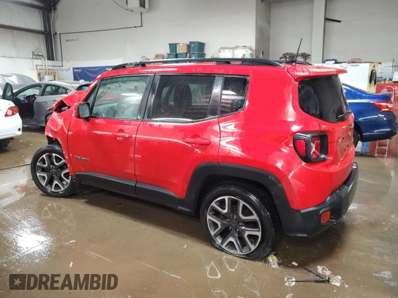 2018 Jeep Renegade Latitude with VIN ZACCJABB5JPG92122, listed as a Copart auction lot 49421115 with 87,451 mi miles and Salvage Title. Bid and sale history available at carsss.com. Image 2.