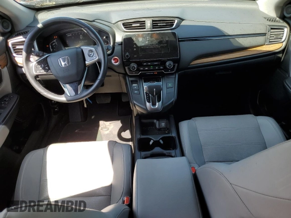 2019 Honda CR-V EX-L with VIN 5J6RW2H85KL001362, listed as a Copart auction lot 52112505 with 57,004 mi miles and Salvage Title. Bid and sale history available at carsss.com. Image 8.