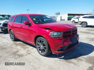 2016 Dodge Durango R/T with VIN 1C4SDHCT7GC402737, listed as a IAAI auction lot 41629418 with 206,557 mi miles and . Bid and sale history available at DreamBid. Image 1.