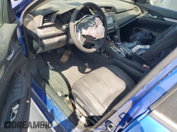 2017 Honda Civic LX with VIN 19XFC2F57HE222022, listed as a Copart auction lot 59983835 with 129,119 mi miles and Salvage title. Bid and sale history available at DreamBid. Image 8.