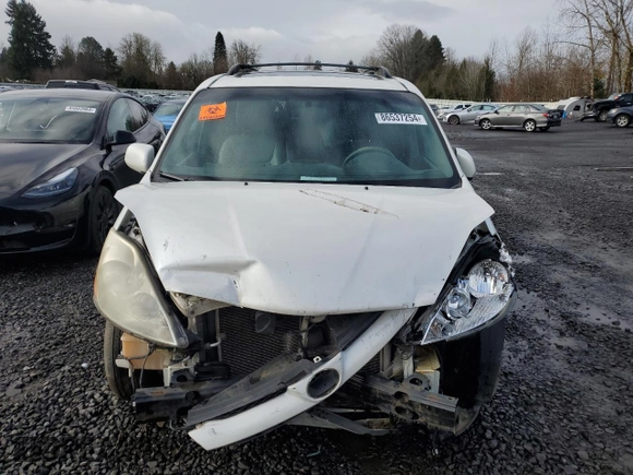 2009 Toyota Sienna XLE with VIN 5TDBK22C49S025578, listed as a Copart auction lot 86537254 with Not Provided miles and Salvage Title. Bid and sale history available at DreamBid. Image 5.