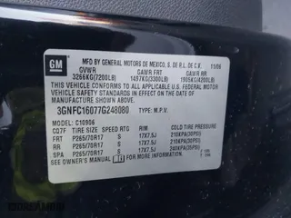 2007 Chevrolet Suburban LT with VIN 3GNFC16077G248080, listed as a IAAI auction lot 41289912 with 129,622 mi miles. Bid and sale history available at carsss.com. Image 9.