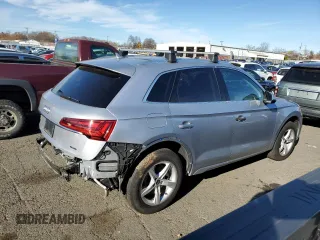 2022 Audi Q5 Premium with VIN WA1ABAFYXN2083220, listed as a Copart auction lot 80867064 with 46,924 mi miles and Salvage title. Bid and sale history available at DreamBid. Image 3.