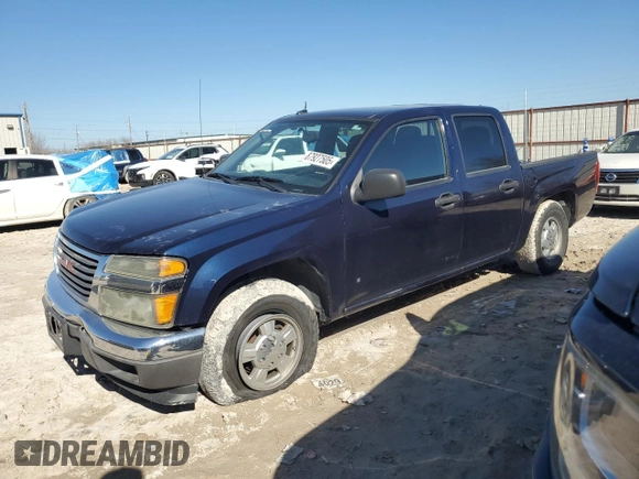 2008 GMC Canyon SLE1 with VIN 1GTCS13E388166904, listed as a Copart auction lot 87927505 with 127,218 mi miles and Salvage Title. Bid and sale history available at carsss.com. Image 1.