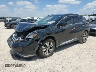 2019 Nissan Murano SV z VIN 5N1AZ2MJ5KN160207, wystawiony jako Copart lot #53182485 z przebiegiem 57 309 mil mil oraz Szkoda całkowita • Salvage title. Historia ofert i sprzedaży dostępna na DreamBid. Obrazek 1.