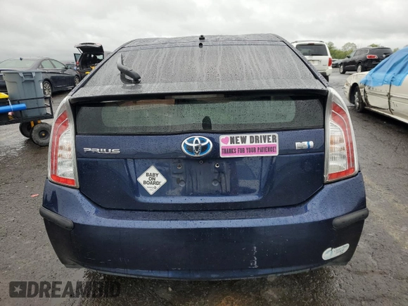 2012 Toyota Prius One with VIN JTDKN3DU1C1592998, listed as a Copart auction lot 56449225 with 230,806 mi miles and Salvage Title. Bid and sale history available at DreamBid. Image 6.