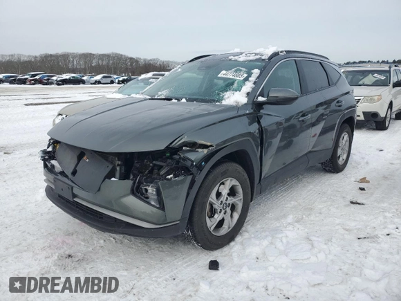 2022 Hyundai Tucson SEL z VIN 5NMJBCAE5NH154804, wystawiony jako Copart lot #44774885 z przebiegiem 61 052 mil mil oraz Szkoda całkowita • Salvage title. Historia ofert i sprzedaży dostępna na DreamBid. Obrazek 1.