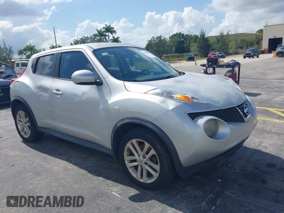 2014 Nissan Juke S with VIN JN8AF5MR5ET351215, listed as a IAAI auction lot 42208852 with 127,340 mi miles. Bid and sale history available at carsss.com. Image 1.