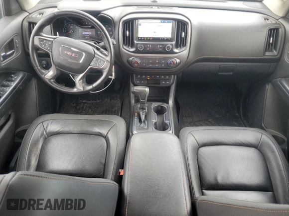 2021 GMC Canyon 4WD AT4 w/Leather with VIN 1GTG6FEN7M1149820, listed as a Copart auction lot 47602535 with 43,412 mi miles and Salvage Title. Bid and sale history available at carsss.com. Image 8.