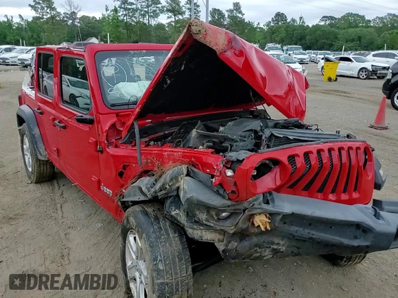 2021 Jeep Wrangler Unlimited Sport S with VIN 1C4HJXDN8MW622007, listed as a Copart auction lot 55930305 with Not provided miles and Salvage title. Bid and sale history available at DreamBid. Image 13.