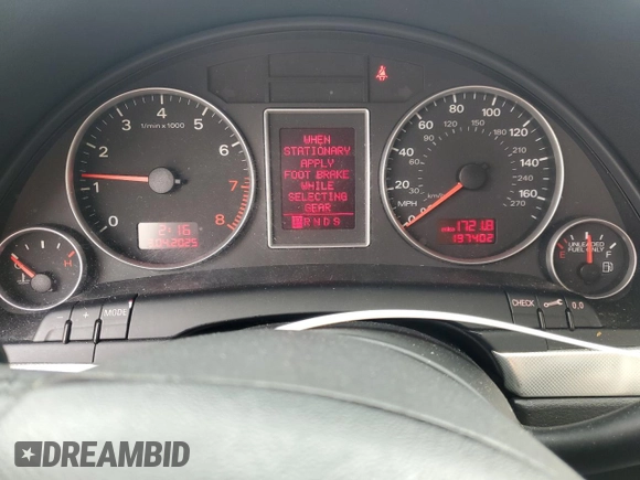 2008 Audi A4 2.0T с VIN WAUDF78E78A116887, выставлен на аукционе Copart как лот 46755275 с пробегом 197 402 миль миль и Чистый • Clean title. История ставок и продаж доступна на DreamBid. Изображение 9.