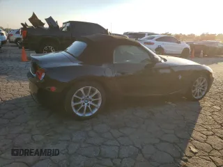 2007 BMW Z4 3.0i with VIN 4USBU33557LW60768, listed as a Copart auction lot 80969384 with 64,779 mi miles and Salvage Title. Bid and sale history available at carsss.com. Image 3.