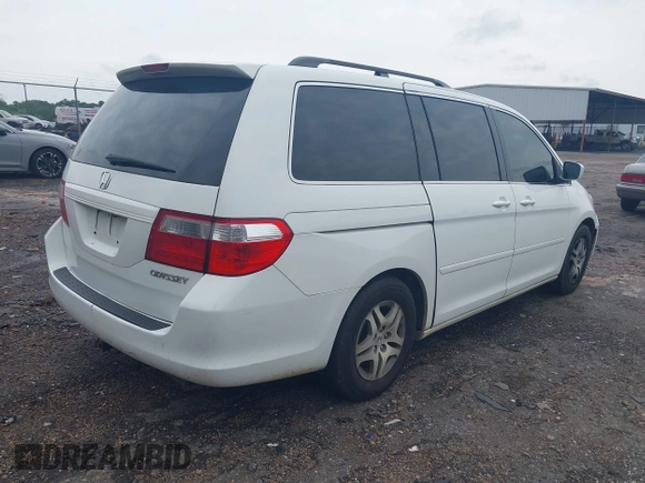 2005 Honda Odyssey EX-L with VIN 5FNRL38705B085917, listed as a IAAI auction lot 42210776 with 296,056 mi miles. Bid and sale history available at carsss.com. Image 4.