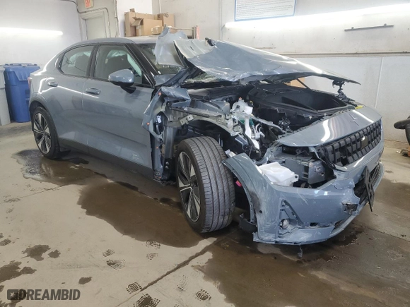 2023 Polestar 2 with VIN YSMED3KA2PL156958, listed as a Copart auction lot 66872444 with 17,377 mi miles and Non Repairable. Bid and sale history available at carsss.com. Image 4.