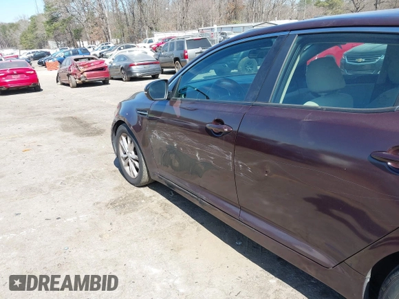2011 Kia Optima LX with VIN KNAGM4A73B5078538, listed as a IAAI auction lot 41694077 with 217,822 mi miles and . Bid and sale history available at DreamBid. Image 12.