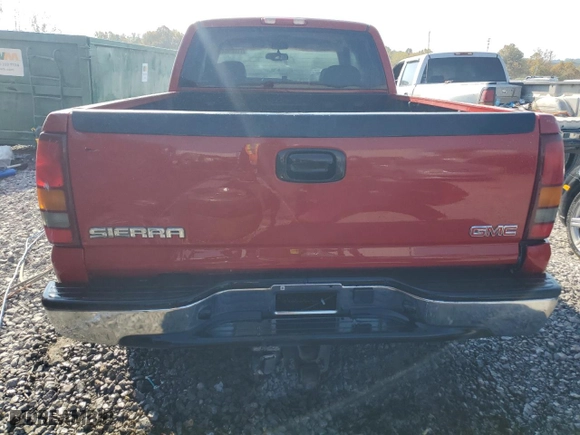 2003 GMC Sierra 1500 SLE with VIN 2GTEC19TX31369134, listed as a Copart auction lot 71197964 with 0 mi miles and Salvage Title. Bid and sale history available at carsss.com. Image 6.