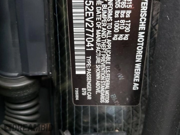 2014 BMW i3 with VIN WBY1Z4C52EV277041, listed as a Copart auction lot 46338075 with 72,383 mi miles and Clean Title. Bid and sale history available at carsss.com. Image 14.