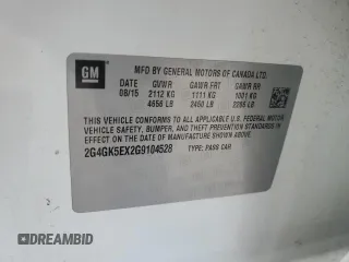 2016 Buick Regal с VIN 2G4GK5EX2G9104528, выставлен на аукционе Copart как лот 57836305 с пробегом 170 104 миль миль и Чистый • Clean title. История ставок и продаж доступна на DreamBid. Изображение 12.
