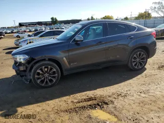 2018 BMW X6 xDrive35i with VIN 5UXKU2C57J0X50155, listed as a Copart auction lot 43782275 with 90,667 mi miles and Salvage Title. Bid and sale history available at carsss.com. Image 1.