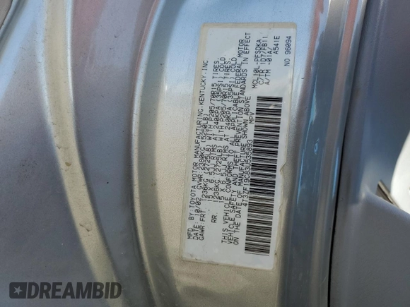 2003 Toyota Sienna CE with VIN 4T3ZF19C83U535893, listed as a Copart auction lot 46493325 with 154,355 mi miles and Salvage Title. Bid and sale history available at carsss.com. Image 15.