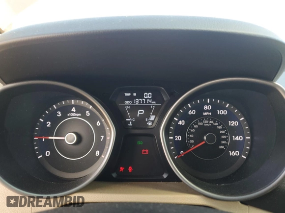 2013 Hyundai Elantra GLS z VIN 5NPDH4AE8DH352599, wystawiony jako Copart lot #58244085 z przebiegiem 137 714 mil mil oraz Szkoda całkowita • Salvage title. Historia ofert i sprzedaży dostępna na DreamBid. Obrazek 9.