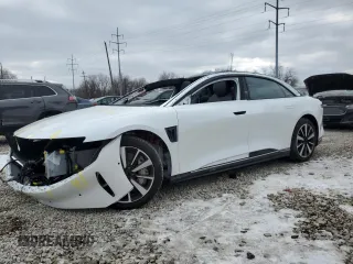 2023 Lucid Air Touring with VIN 50EA1TEA5PA004680, listed as a Copart auction lot 88535705 with 12,220 mi miles and Salvage Title. Bid and sale history available at carsss.com. Image 1.