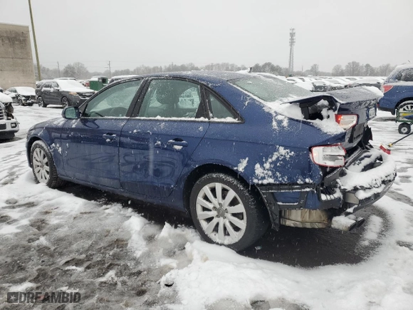 2014 Audi A4 Premium with VIN WAUDFAFL7EN009311, listed as a Copart auction lot 44444015 with 147,556 mi miles and Salvage Title. Bid and sale history available at carsss.com. Image 2.
