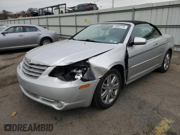2008 Chrysler Sebring Limited with VIN 1C3LC65M98N634137, listed as a Copart auction lot 80863734 with 79,851 mi miles and Salvage Title. Bid and sale history available at carsss.com. Image 1.
