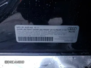 2012 Audi A8 L with VIN WAURVAFDXCN017238, listed as a Copart auction lot 52631965 with 138,162 mi miles and Salvage Title. Bid and sale history available at carsss.com. Image 12.