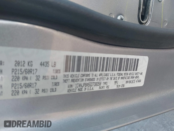 2016 Jeep Patriot Sport с VIN 1C4NJPBA5GD738350, выставлен на аукционе IAAI как лот 41326611 с пробегом 131 045 миль миль и . История ставок и продаж доступна на DreamBid. Изображение 9.