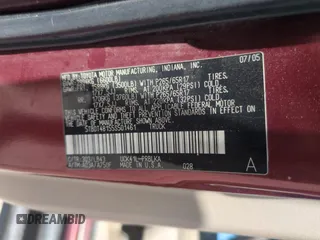 2005 Toyota Tundra Limited с VIN 5TBDT48155S501461, выставлен на аукционе Copart как лот 56884405 с пробегом 190 266 миль миль и Списание • Salvage title. История ставок и продаж доступна на DreamBid. Изображение 12.